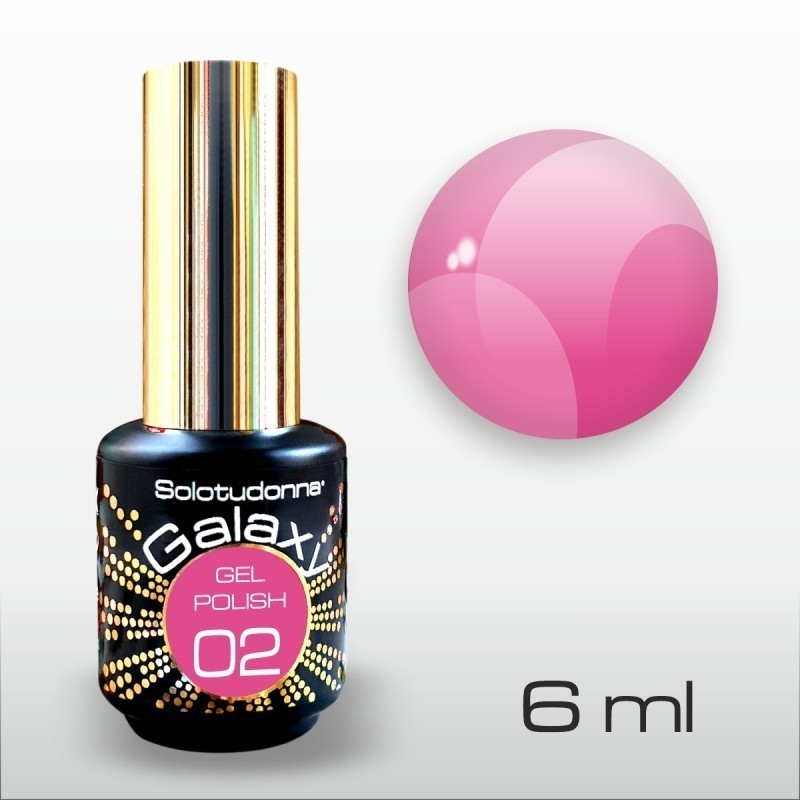 Semipermanente Unghie Gel Polish Hot Pink Galaxy 02 - Solotudonna
